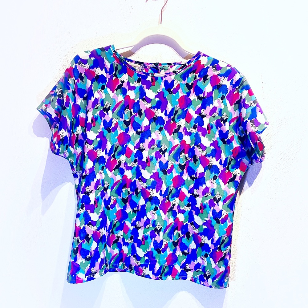 Vintage Abstract 80’s Blouse
